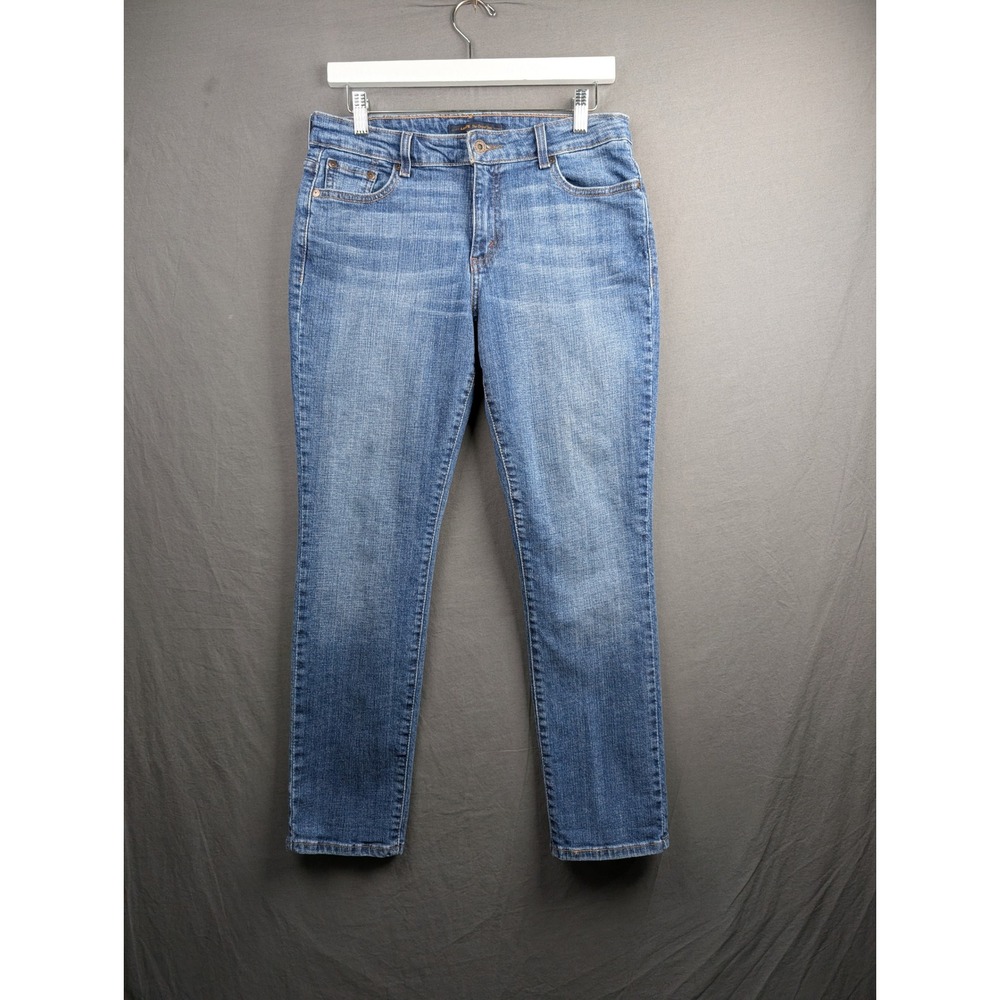 Levis Womens Mid Rise Skinny Blue Denim Jeans Size 12 S/C Stretch